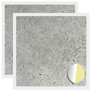 vidaXL Selbstklebende Schraubenabdeckung 2 pcs Beton Grau