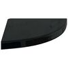 vidaXL Eck-Schweberegale 4 Stk. Hochglanz-Schwarz 35x35x3,8 cm MDF