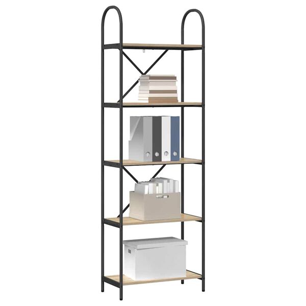vidaXL B&uuml;cherregal Sonoma-Eiche 60 x 30 x 183 cm Holzwerkstoff