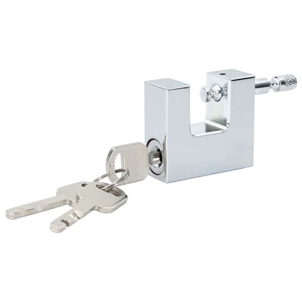 vidaXL Vorh&auml;ngeschloss 6 pcs Silber 5 x 1,9 x 4,5 cm Eisen