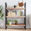 vidaXL Wandregal Hellbraun 80x40x(2-6) cm Massivholz Eiche Behandelt