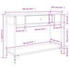 vidaXL Konsolentisch Schwarz 100x34,5x75 cm Holzwerkstoff