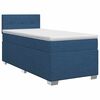vidaXL Boxspringbett mit Matratze mit Kopfteil Blau 90 x 200 cm Stoff