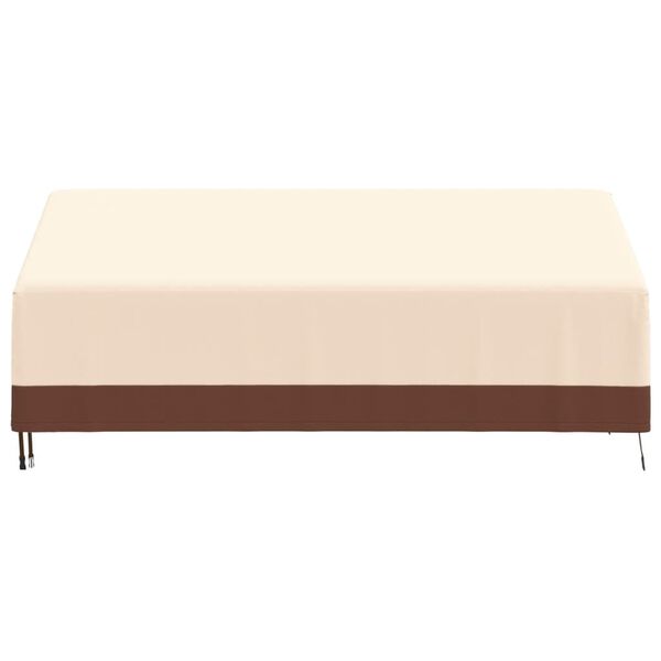 vidaXL Abdeckungen f&uuml;r 3-Sitzer-Bank 2 Stk. 204x86x48/73cm 600D Oxford