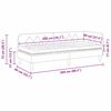 vidaXL Eckbettgestell Hellgrau 80 x 200 cm Stoff