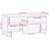 vidaXL TV-Schrank 100x34x46 cm Massivholz Mango