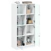 vidaXL Highboard mit T&uuml;ren Wei&szlig; 68x37x142 cm Holzwerkstoff
