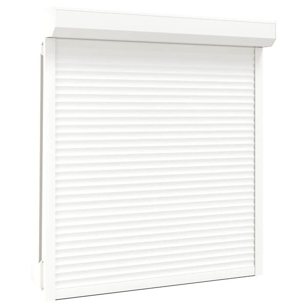 vidaXL Rollladen Aluminium 130x140 cm Wei&szlig;