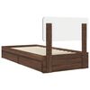 vidaXL Aufbewahrungsbett Braun Eichen-Optik 90 x 200 cm Holzwerkstoff