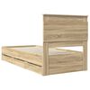 vidaXL Bettrahmen Sonoma-Eiche 90 x 190 cm Ingenieurs Holz