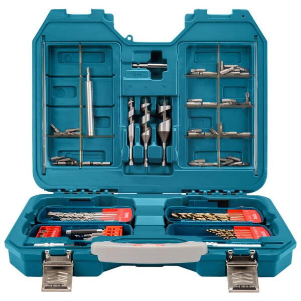 Makita 104-tlg. Bohrer und Bit Set Metallisch