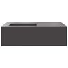 vidaXL Feuerstelle Schwarz 100 x 100 x 30 cm Stahl