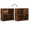 vidaXL Plattenschrank R&auml;uchereiche 84,5x38x89 cm Holzwerkstoff