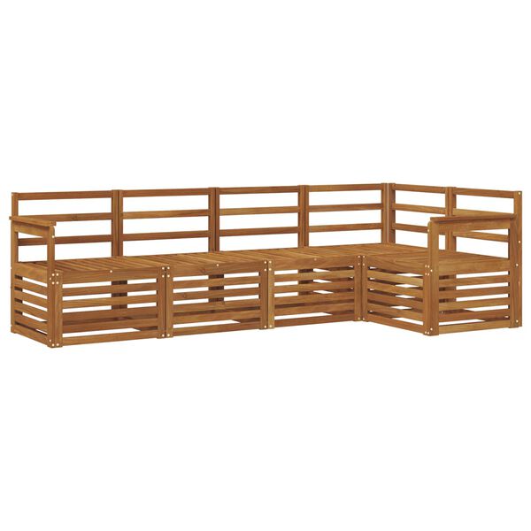 vidaXL Sofagarnituren 5 pcs Natur Massivholz Akazie