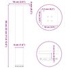 vidaXL Couchtischbeine 4 Stk. Anthrazit 30-32 cm Stahl