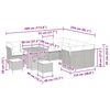 vidaXL Garten-Sofa-Set 12 pcs Beige Poly-Rattan