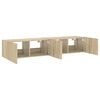 vidaXL TV-Wandschr&auml;nke mit LED-Leuchten 2 Stk. Sonoma-Eiche 80x35x31cm