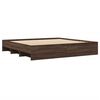 vidaXL Bettgestell ohne Matratze Braun Eichen-Optik 200x200 cm