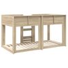 vidaXL Etagenbett f&uuml;r Kinder Sonoma-Eiche 90 x 200 cm Holzwerkstoff