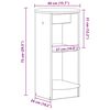 vidaXL Seitenschrank Altholz 40 x 40 x 75 cm Holzwerkstoff