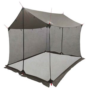 vidaXL Camping-Tarp mit Netzw&auml;nden 270 x 210 x 210 cm Braun Grau