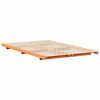 vidaXL Bodenbettgestell Wachsbraun 140 x 190 cm Massivholz Kiefer