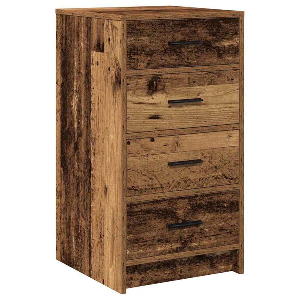 vidaXL Sideboard mit Schubladen Altholz 40 x 41 x 75 cm Holzwerkstoff