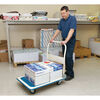 Draper Tools Transportwagen mit Klappb&uuml;gel Blau und Wei&szlig; 90&times;60&times;85 cm