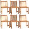 vidaXL 7-tlg. Garten-Essgruppe Massivholz Teak