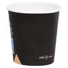 vidaXL Pappbecher 120 ml 500 Stk. Schwarz