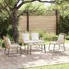 vidaXL Gartenm&ouml;bel Set 4 pcs Schwarz und Anthrazit Poly-Rattan