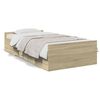 vidaXL Bettgestell mit Schubladen Sonoma-Eiche 90x200cm Holzwerkstoff