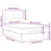 vidaXL Ottoman-Bett mit Matratze Creme 120x190 cm Stoff