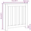 vidaXL Heizkörperverkleidung Grau Sonoma 78x20x82 cm Holzwerkstoff