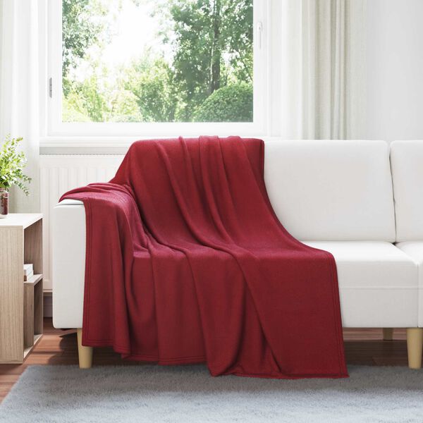 vidaXL Wohndecken 24 pcs Bordeauxrot 200 x 150 cm Fleece