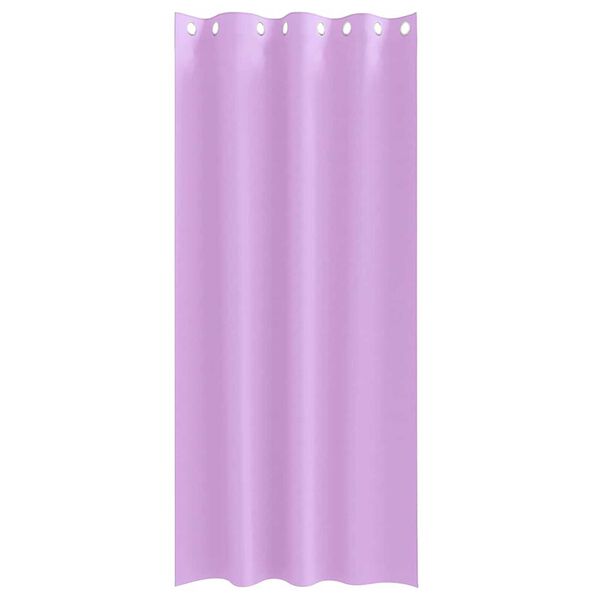 vidaXL Verdunkelungs-Vorh&auml;nge mit Ringen 2 pcs Lila 260 x 140 cm