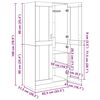 vidaXL Kleiderschrank Wei&szlig; 82,5x51,5x180 cm Holzwerkstoff