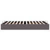 vidaXL Ottoman-Bett ohne Matratze Grau 120x190 cm Kunstleder