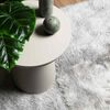 vidaXL Teppich Shaggy Hochflor NAVARRA Silbergrau 130x200 cm Polyester