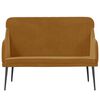 vidaXL Sitzbank Braun 110x76x80 cm Samt
