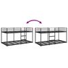 vidaXL Etagenbett ohne Matratze Schwarz 107x203 cm Stahl