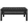 vidaXL 13-tlg. Garten-Lounge-Set Schwarz Massivholz Kiefer