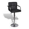 vidaXL Barhocker 2 Stk. Schwarz Kunstleder
