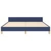 vidaXL Bettgestell ohne Matratze Blau 160x200 cm Stoff