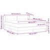 vidaXL Boxspringbett mit Matratze Dunkelblau 160 x 200 cm Samt
