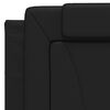 vidaXL Bett "Viana" mit Matratze Schwarz 100x200 cm Kunstleder