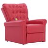 vidaXL Massagesessel Rot Kunstleder