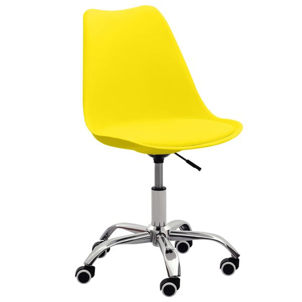 vidaXL Esszimmerst&uuml;hle 6 Stk. Gelb Kunstleder