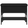 vidaXL Schuhbank Schwarz 62x32x45 cm Holzwerkstoff