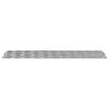 vidaXL Treppe Tritt Rechtwinklig 4 pcs Silber 100 x 30 cm Aluminium